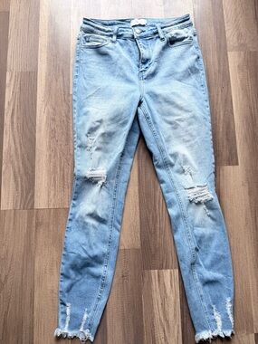 Jelly Jeans Light Wash Skinny Ripped Jeans